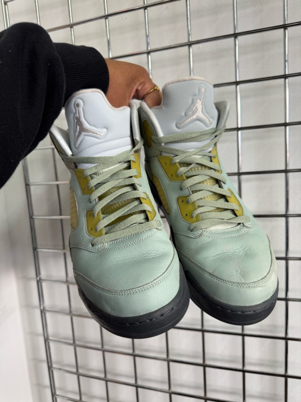 Nike Air Jordan 5 Retro Jade Horizon Mens Size 13 Green Silver DC7501-300 - Picture 7 of 10